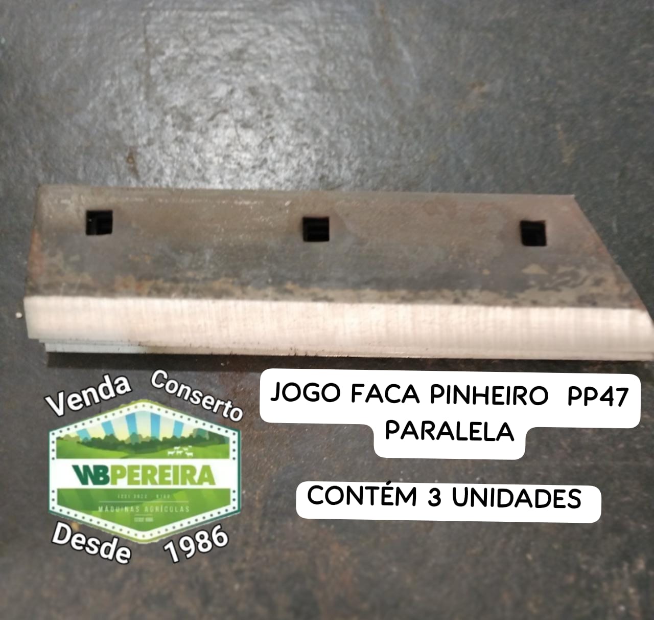 FACA  PP47 ACO CROMO 3UNIDADES