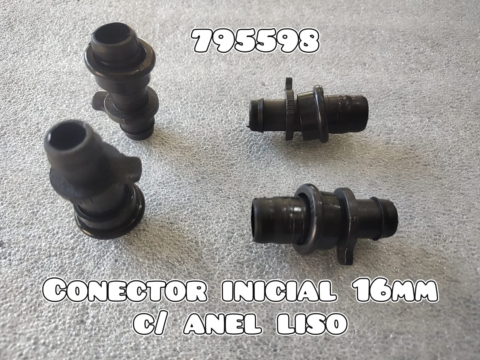 CONECTOR INICIAL 16MM C/ ANEL LISO 795598 GOTEJO